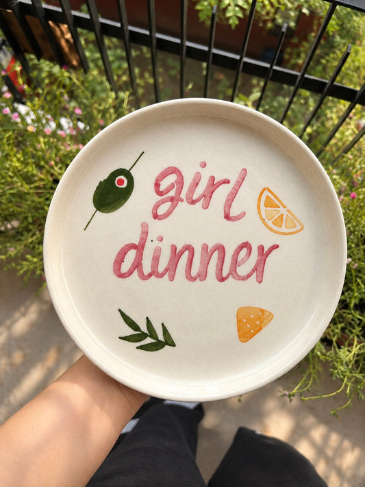 Girl Dinner Plate (Set Of 2)