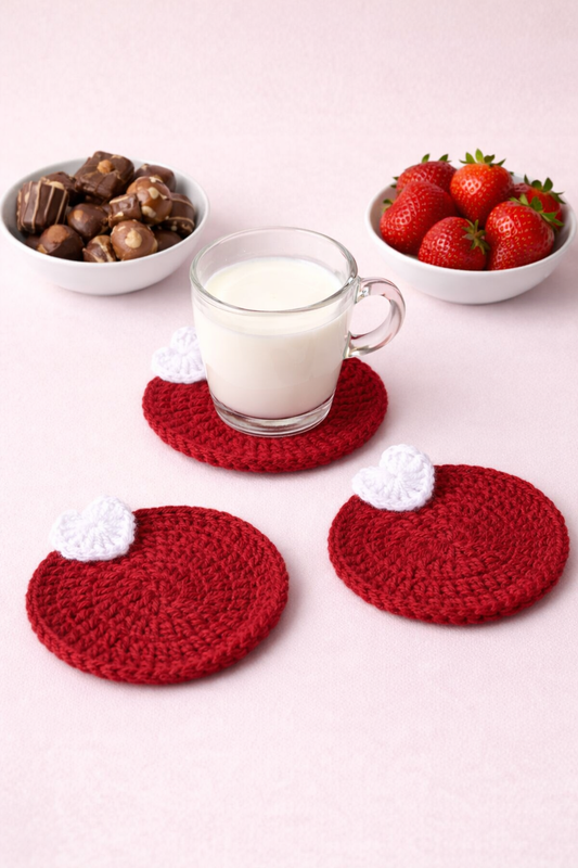 Cozy Heart Coaster (Set Of 4)