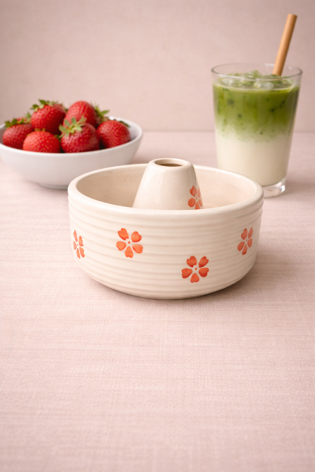 Strawberry Wisk Matcha Bowl