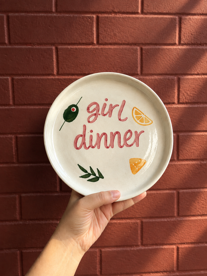 Girl Dinner Plate (Set Of 2)