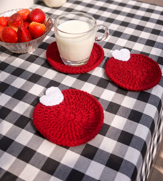 Cozy Heart Coaster (Set Of 4)