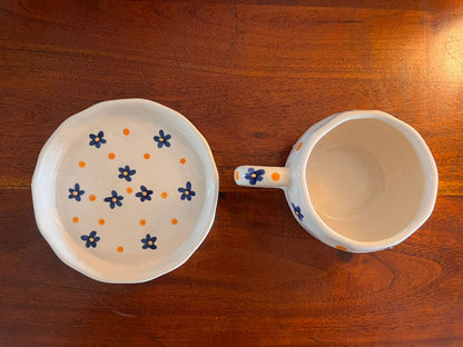 Bluebell Saucer Mug (Set of 2)